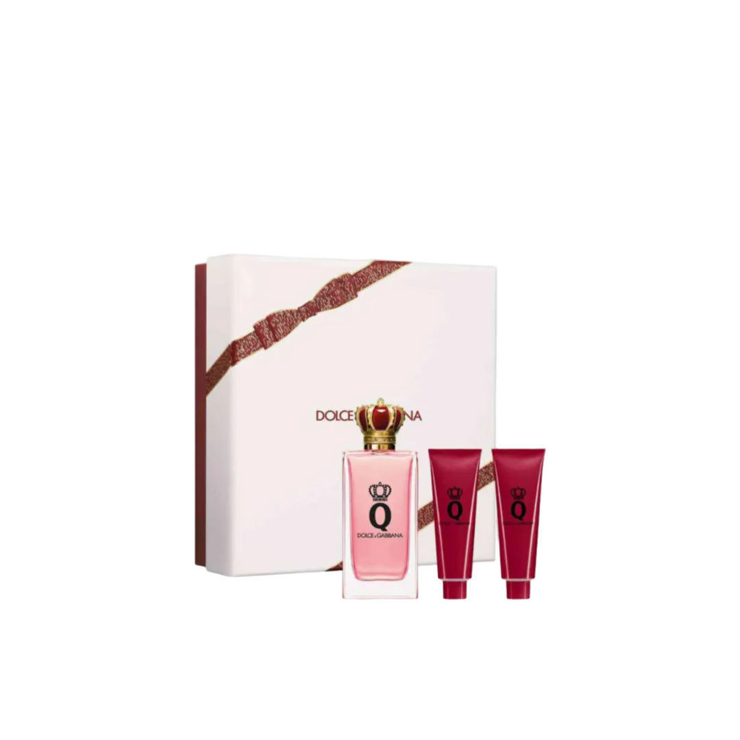 QUEEN EDP 100ML GIFT SET 3 PIECES FOR WOMEN BY DOLCE&CABBANA