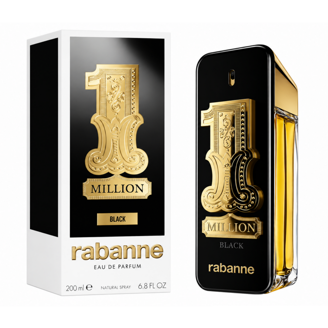1 MILLION BLACK EDP 200ML FOR MEN BY RABANNE