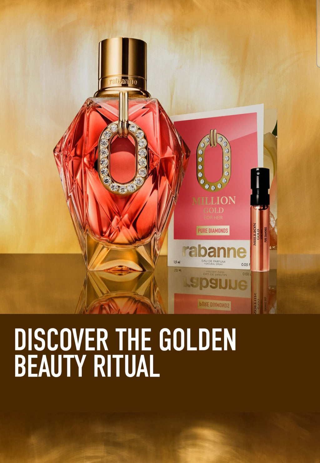 MILLION GOLD PURE DIAMONDS EDP 90ML FOR WOMEN BY PACO RABANNE