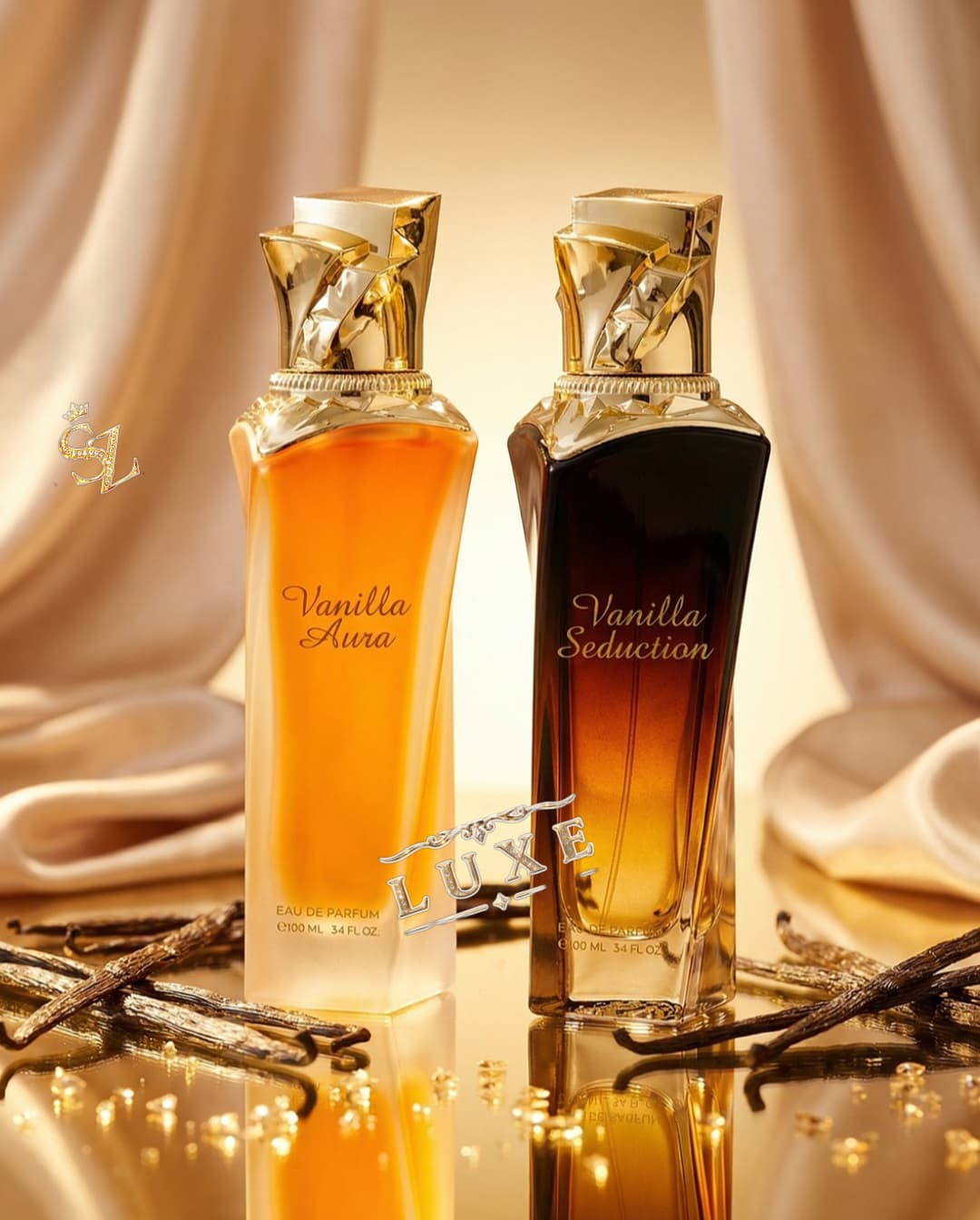 BUNDLE VANILLA AURA & VANILLA SEDUCTION EDP 100ML UNISEX BY MAISON ASRAR